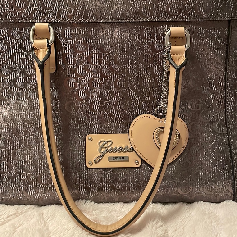 Guess logo print handbag